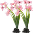 Abaodam 2Pcs Aquarium Landscaping Accessory - Realistic Fake Plants for Fish Tank Decor