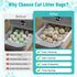 4 24.411 Inches80 Counts/4 Packs Litter Bags for Automatic Cat Litter Box, Replacement Extra Large Self-Cleaning Cat