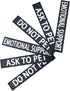 6-Pack Emotional Support Patches: Removable Do Not Pet Patches for Harness Vest or Collar