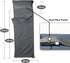 Frelaxy Sleeping Bag Liner, XL Travel Sheet for Backpacking, Comfy & Easy Care, Full-Length Zipper