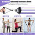 Resistance Bands with Handles for Women, 5 Level Workout Bands for Physical Therapy, Yoga, Pilates