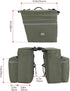 KEMIMOTO Portable Bike Pannier Bag, 30L Water Resistant Bicycle Trunk Bag with Reflective Trim