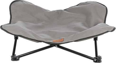 TRIXIE Camping Cot for Dogs - Elevated Folding Padded Pet Bed, Raised Travel Lounger for Small to Medium Dogs