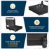 Maeytau Stadium Seats for Bleachers with Back Support, Portable Bleacher Seats with Thick Padded Cushion and Carry