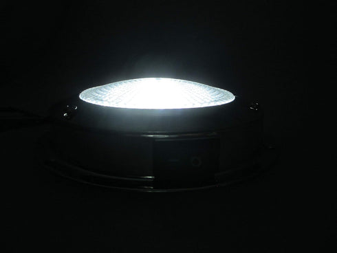 Pactrade Marine Dome Light 12V, 3-Inch Cool White LED Boat Light with Switch