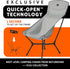YL01 1 Setup Backpacking Naturehike Plus Snap Camping Chair, Second Frame, Portable Chair with Padded Headrest