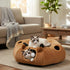 20 3-in-1 Cat Tunnel Bed with Pcs Interactive Toys, DIY Collapsible Plush Cat Tube with Washable Mat, Large Indoor Play