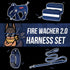 Tough Dog Collars, Tactical Dog Collar with Handle, Milltary Adjustable Dog Collar with Heavy Duty Metal Buckle for Training (Medium,Blue)