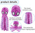 Squeak Dog Toy, 12.5In Plush Octopus Dog Toy with Crinkle Paper and Squeaky Inside, No Stuffing Dog Toys for Indoor Dog (purple)