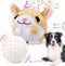 Mity Rain Interactive Dog Toys: Automatic Rolling Jumping Vibrating Wiggling Ball, Squeaky Ball with Chewable Plush