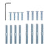 Cat Scratching Post Replacement Screws - M10 and M8 Screws with Allen Wrench, 4PCS Threaded Bolt and 4PCS Screw (17 pcs)