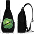 Generic Backpack 38x20cm Lettuce Cabbage Vegetable Leaves Crossbody Sling Bags Travel Chest Bag Casual Shoulder