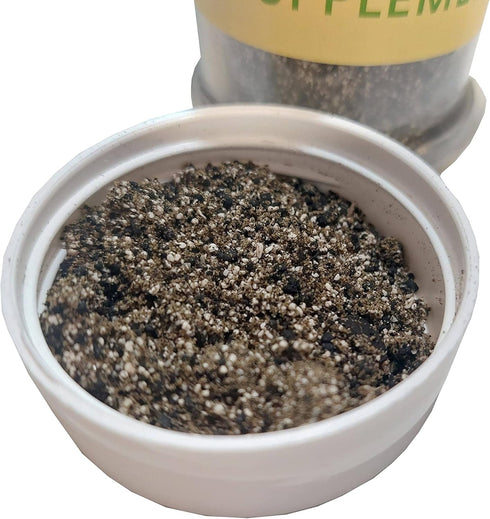 (4.5 oz)- Josh's Frogs Hermit Crab Mineral Supplement Blend Greensand Earthworm Castings Calcium