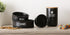 Bone Dry Ceramic Pet Bowls for Dogs & Cats, Dishwasher & Microwave Safe, Non-Slip Bottom, Medium Set, Black