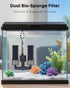 70 3 10-40 Pawfly Aquarium Sponge Filter, GPH Fish Tank Filter, W Submersible Small Aquarium Filter with Water Pump