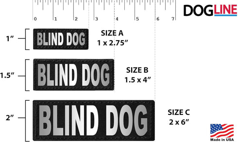 Dogline Removable Patches for Blind Dogs - Large/X-Large