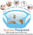 3 Pig/Rabbits/Hamster/Chinchillas,Light Pawaboo Small Animals Playpen, Waterproof Small Pet Cage Tent with Zippered