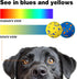 Pool(4 Pack) Indestructible Dog Ball Toy, Durable Dog Tennis Balls for Aggressive Chewers, High Bounce & Floating Balls