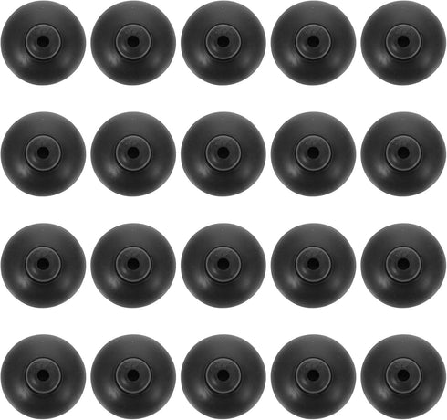 LUOZZY 20pcs Black Aquarium Suction Cup Clips, 25MM Holder Clamp for Fish Tank Accessories