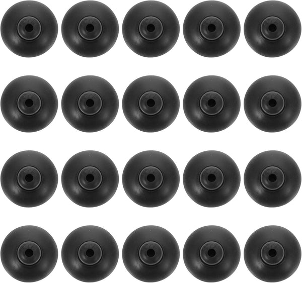 LUOZZY 20pcs Black Aquarium Suction Cup Clips, 25MM Holder Clamp for Fish Tank Accessories