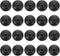 LUOZZY 20pcs Black Aquarium Suction Cup Clips, 25MM Holder Clamp for Fish Tank Accessories