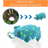 Andiker 8" Blue Dog Squeaky Toy, Durable Latex Chew Toy with Oinks Sound Squeaker for Dental Biting and Chasing