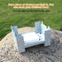 Folding Portable Stove - 95 x 75mm Solid Fuel Camping Stove for Outdoor Cooking