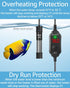 Fumak 25W Adjustable Aquarium Heater, Super Short Submersible Fish Tank Heater with LED Digital Display, 3-5 Gallons