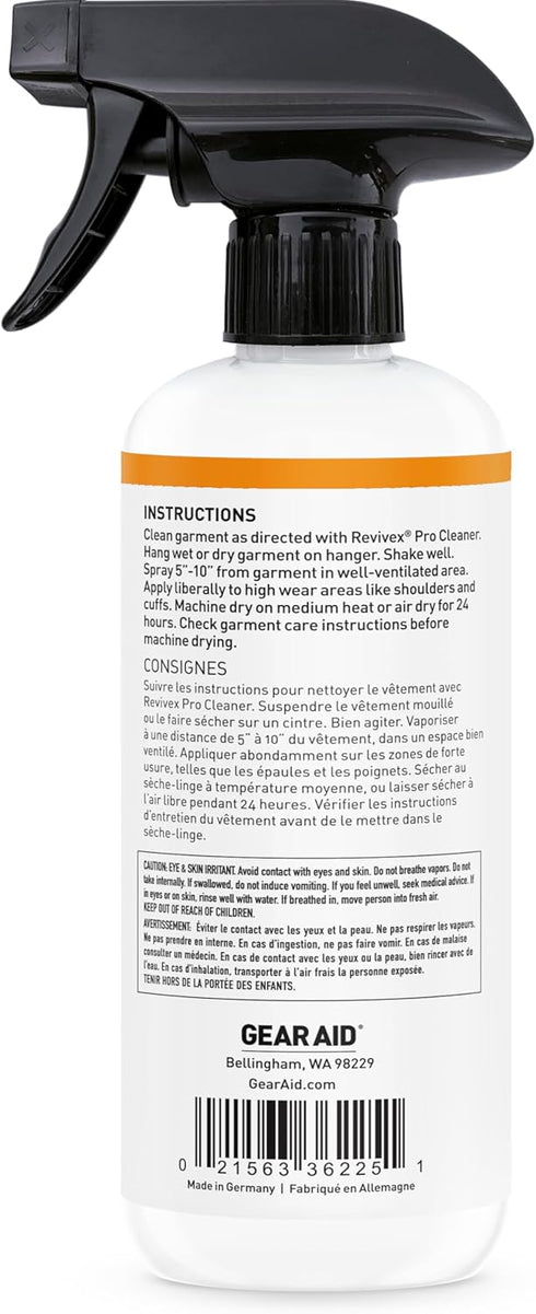 Gear AID Revivex Durable Water Repellent (DWR) Spray for Waterproofing Nylon Jackets