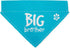 Pavilion Gift Company Big Brother Blue Paw Print Large Dog Slip on Collar Bandanna