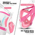 Odoland Snorkeling Packages, Full Face Snorkel Mask for Adults & Youth with Camera Mount, Adjustable Swim Fins