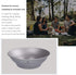 Ultralight Titanium Bowl Pan Plate Dish with Carry Bag - Boundless Voyage Cookware for Outdoor Camping (Ti15165B, 800ml