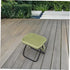 GALPADA Mini Folding Outdoor Stool Lightweight Portable Chair with Carbon Steel Frame and Oxford Fabric Dual-Purpose