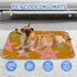 imiBBWQu Summer Summer 27" 22" Dog Cooling Mat Floral Starfish Jellyfish Pink Dog Cooling Mat for Washable Pet Pad Bed
