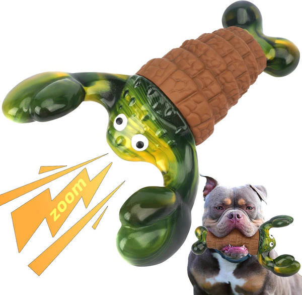 Squeaky Dog Toys for Aggressive Chewers, Interactive Chew Toys for Large Dogs, Indestructible Tough Toys