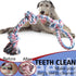 Dog Rope Toys 2 Pcs, Indestructible Chew Toys for Aggressive Chewers, Tough Teething Toys for Small to Large Breeds