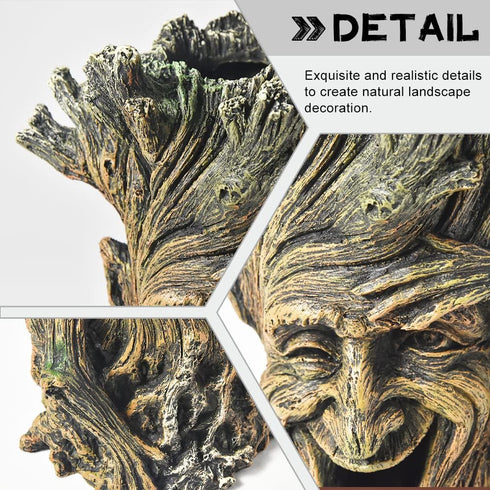 Fish Tank Accessories, Hollow Tree Trunk Aquarium Decorations for Betta Hideout Caves