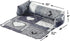 Brilliant Sunshine Grey Heart Love Patchwork Pet Sofa Bed, Quilted, Washable Couch Protector with Removable Bolster,