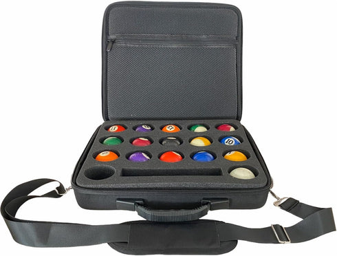 UISKOOPW Pool Ball Carrying Case,Hard Billiard Ball Case Cue Ball Holder for One