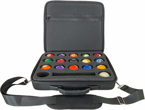 UISKOOPW Pool Ball Carrying Case,Hard Billiard Ball Case Cue Ball Holder for One