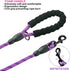 Dog Leash, 5 FT Heavy Duty Double Handle with Comfortable Padded and Reflective Rope for Small, Medium, Large Dogs