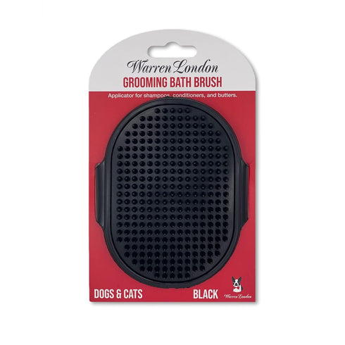 Warren London Grooming Bath Brush - Applicator for Dog Shampoo, Hydrating Butter, or Leave-In Conditioner