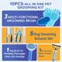 2TRUL 10pcs Trimmer, Bath Grooming Kit for Pets, Dog Brush for Shedding with Dog Nail Clipper and Dog and Cat Grooming