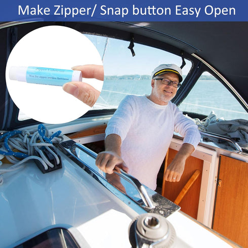 Backpacks BBTO Snap and Zip Wax Zipper Lubricant Stick Marine Lube for Boat Tents Drysuit Marine Wax for Boats