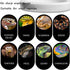 Reptile Worm Feeding Dish Bowls, Gecko Lizard Feeder Dish with 2 Bowls and 1 Feeding Tong, Ceramic Mini Size