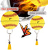 Ldntly 48PCS Softball Acrylic Keychain Blanks Kit, Includes 12 Softball Keychains, Tassels, Rings, Jump Rings