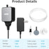 NICREW Nano Silent Aquarium Air Pump, Electric Aerator with Accessories for Up to 10 Gallon Fish Tank