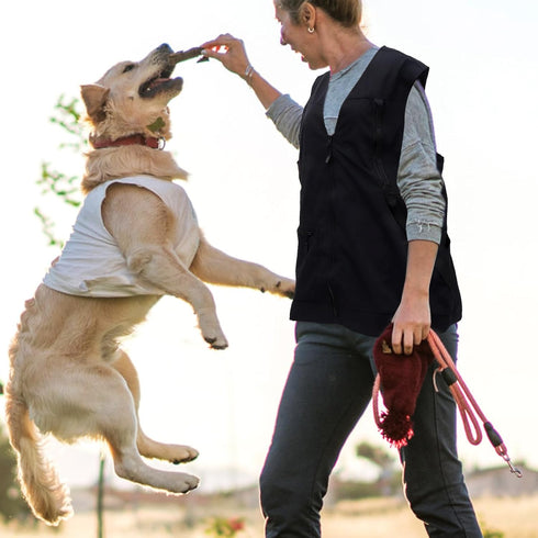 ULTECHNOVO Pet Owner Training Vest, Dog Trainer Cloth with Multi Pockets, Professional Pet Trainers Jacket