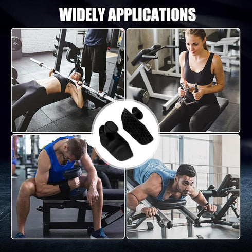 KAAFANG Weight Lifting Gloves for Men Women, Rubber Gym Grips Fingerless Workout Gym Gloves, Anti-Slip Hand Palm