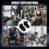 KAAFANG Weight Lifting Gloves for Men Women, Rubber Gym Grips Fingerless Workout Gym Gloves, Anti-Slip Hand Palm